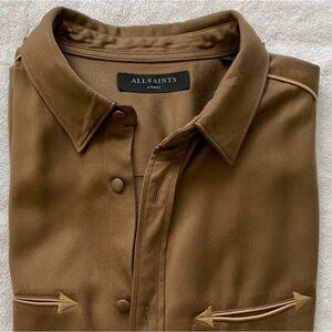 AllSaints Mens Button Down Shirt